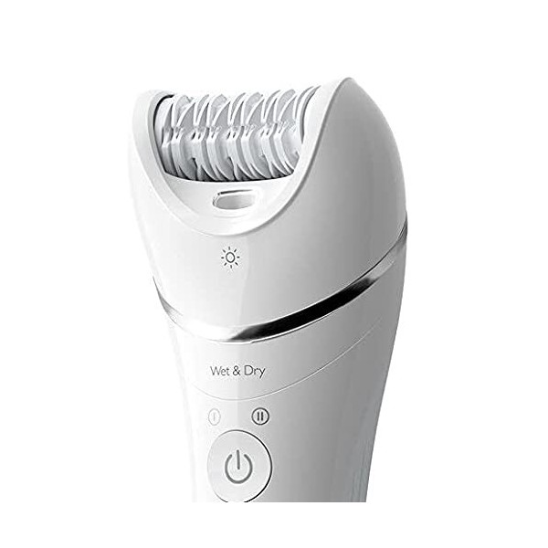 PHILIPS Épilateur Wet & Dry BRE700/00 Blanc