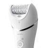 PHILIPS Épilateur Wet & Dry BRE700/00 Blanc