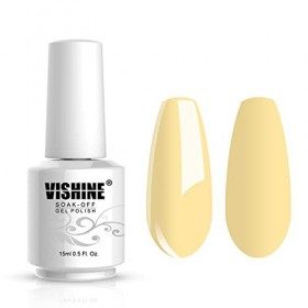 Vishine Vernis à ongles 15ml Vernis Gel Semi-permanent Nail Gel Polish UV LED Soak Off Gels Nail Art 5049