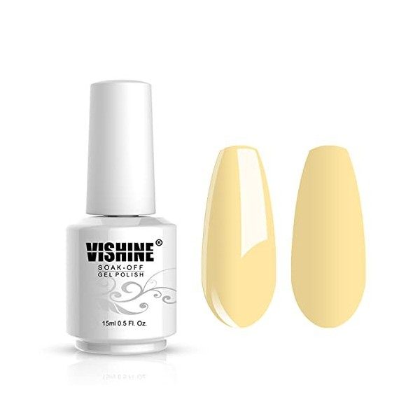 Vishine Vernis à ongles 15ml Vernis Gel Semi-permanent Nail Gel Polish UV LED Soak Off Gels Nail Art 5049