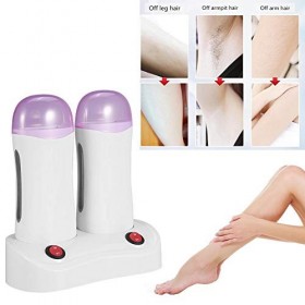 Machine dépilation de Corps，Réchauffeur de Rouleau Dépilatoire de Cire de Double，Cire Epilation Simple Rapide Epilation，Jamb