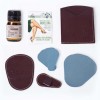 Decolouring | Kit cosmétique dépilatoire naturel | Gants dépilatoires pour le visage - Coffret cadeau | Enlever les poils et 