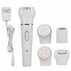 EVTSCAN Kemei Rechargeable 5 en 1 Kit doutils de beauté pour Femmes Rasoir électrique étanche sans Fil Rechargeable Corps Ch