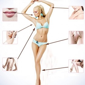 Tondeuse Bikini Électrique Femme Lady Shaver pour Femme, 2 en 1 Tondeuse Cheveux Corps Tondeuse Bikini Jambes Poils Pubiens T