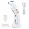 Rasoir électrique pour femme - Rasoir électrique pour aisselles, jambes, visage, bikini - Rasoir électrique pour femme - Humi