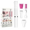 Rasoir électrique 4 en 1 pour femme, rasoir indolore pour bikini, sourcils, aisselles, épilation du visage USB