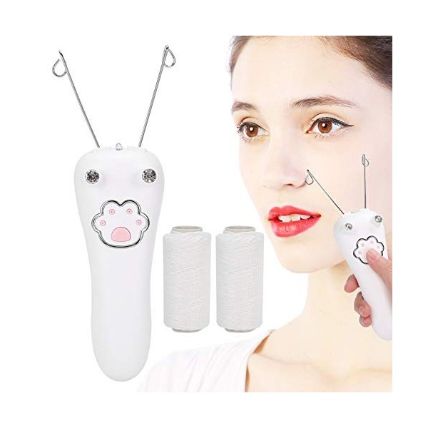 Épilateur électrique de fil de coton dispositif de machine dépilation de corps facial, rasoir dépilation de filetage facial