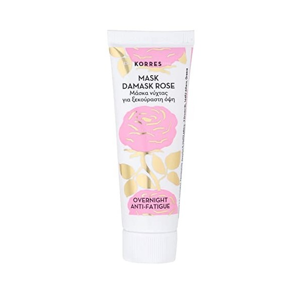 Korres Rose de Damas Masque de Nuit Réparateur et Anti Fatigue 18Ml