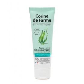 Corine de Farme - Gel-Crème Visage à l’Extrait de Spiruline - Hydrate, Nourrit, Rafraîchit - Peaux Normales à Mixtes - 97% d’