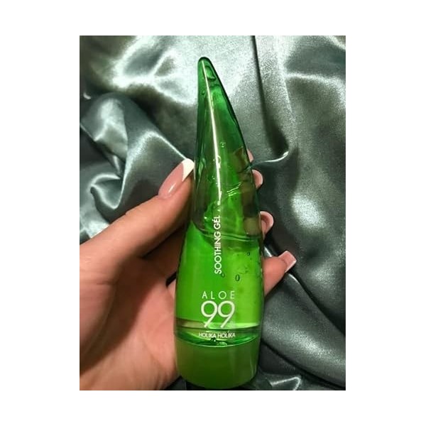 HOLIKA HOLIKA. Gel Calmante de Aloe Vera 99%. Aloe 99% Soothing Gel. Gel De Baño. Calmante e Hidratante con Aloe Vera Puro. C