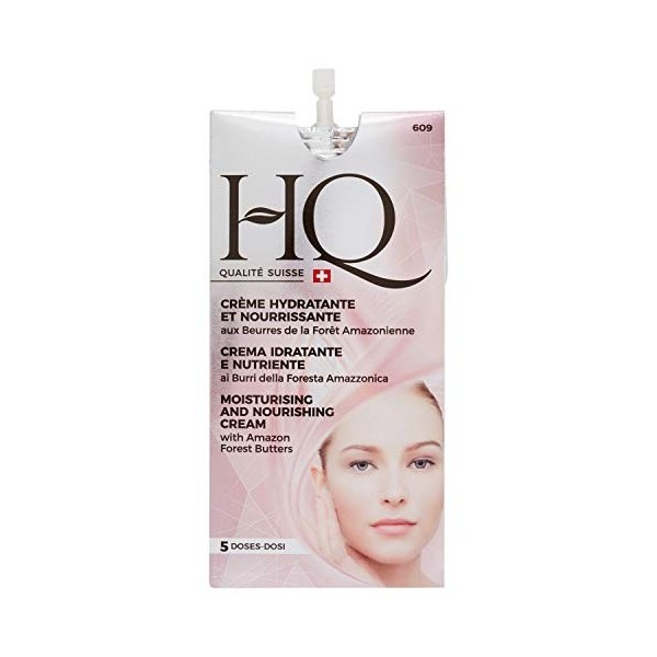 HQ COSMETIQUE - Crème Hydratante et Nourrissante aux beurs de la Forêt Amazzonique - 10 ml - 5 DOSI