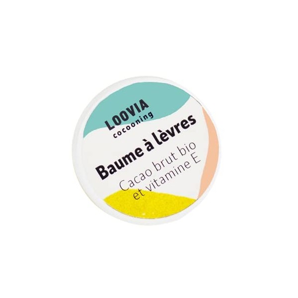 LOOVIA Baume à Lèvres 100% Naturel | Hydratant et Réparateur | Odeur de Cacao Bio