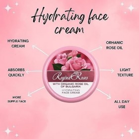 Biofresh cosmetics Regina Roses Crème hydratante pour le visage à lhuile de rose bio de Bulgarie 30 ml