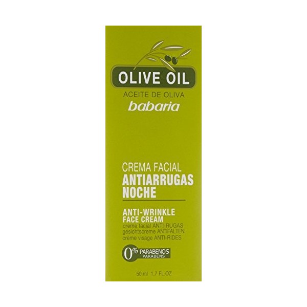 Babaria Créme visage Antiarrugas, Huile dolive - 50 ml