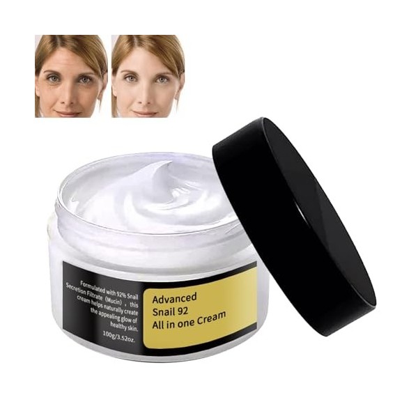 KOAHDE Crème Raffermissante Collagène Escargot,Crème Collagène dEscargot,Crème Hydratante pour le Visage à lEscargot,Crème 