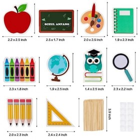 Retour à lécole Cake Toppers, 30pcs Retour à lécole Cake Toppers pour filles et garçons, Retour à lécole Cake Topper pour 