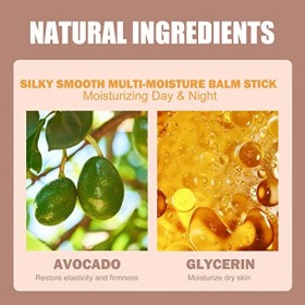 Baumes Anti-rides Rebondissantes, Baume Hydratant Anti-rides, Anti-Wrinkle Moisturizing Balm Stick, Multi-Purpose Moisturisin