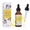 Vitamin C Serum, Sérum visage concentré de vitamine C effet immédiat, Sérum Vitamine C avec Acide Hyaluronique Pour Tous Type