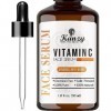 Kanzy Visage Sérum à la Vitamine C pour le avec acide Hyaluronique - Sérum Vegan anti-âge et anti-rides naturel et biologique