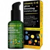 Sérum Vitamine C Vitamine E Visage - Serum Hydratant Visage Bio Vegan - Gel à Vitamine E éclaircissant - Anti-âge Concentré e