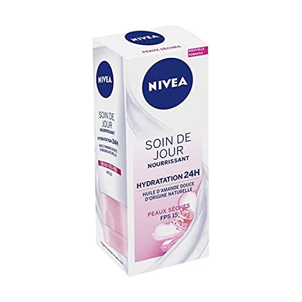 Nivea Crème soin de jour 24h hydratant FPS15 nourrissant - Le tube de 50ml