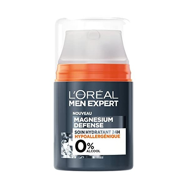 LOréal Paris Men Expert Magnesium Defense Soin Hydratant 24H Hypoallergénique