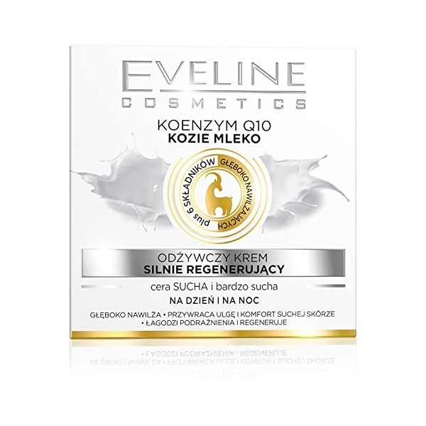 Eveline Cosmetics Crème Visage au Lait de Chèvre Jour/Nuit 50 ml