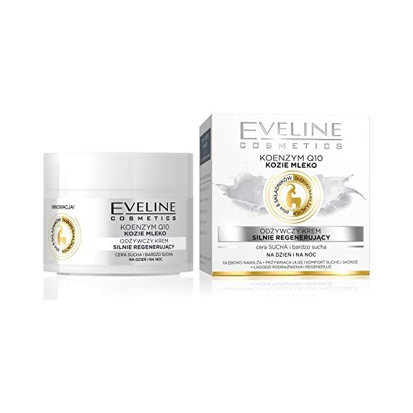 Eveline Cosmetics Crème Visage au Lait de Chèvre Jour/Nuit 50 ml