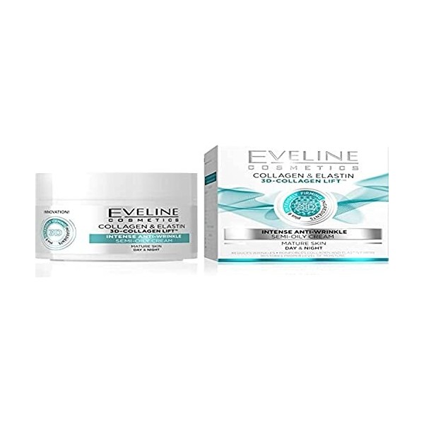 Eveline Cosmetics Crème Visage au Collagène Jour/Nuit 50 ml