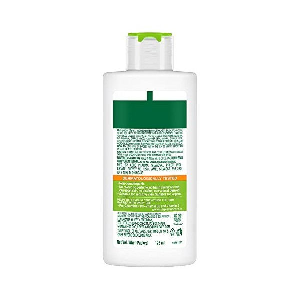 Simple Kind To Skin Protecting avec provitamine B5, vitamine E et glycérine Crème hydratante SPF 15 pour peaux sensibles 125 