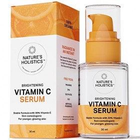 Sérum à la vitamine C pour le visage, sérum éclaircissant pour réduire les taches brunes, les ridules et les rides, soins de 