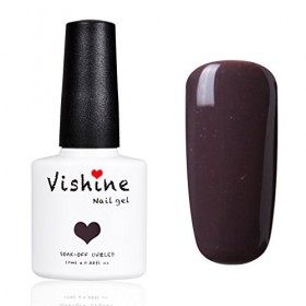 Vishine Vernis à ongles Semi-permanent Soak-off UV LED Nail Art Vernis Gels Manucure 10ml Terre de Sienna 1581