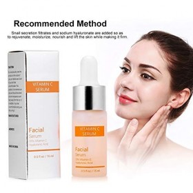 Sérum Visage Vitamine C 24k Or Hydratant anti-âge Soins de la peau Hyaluronic Blanchissant à lacide égayer la beauté