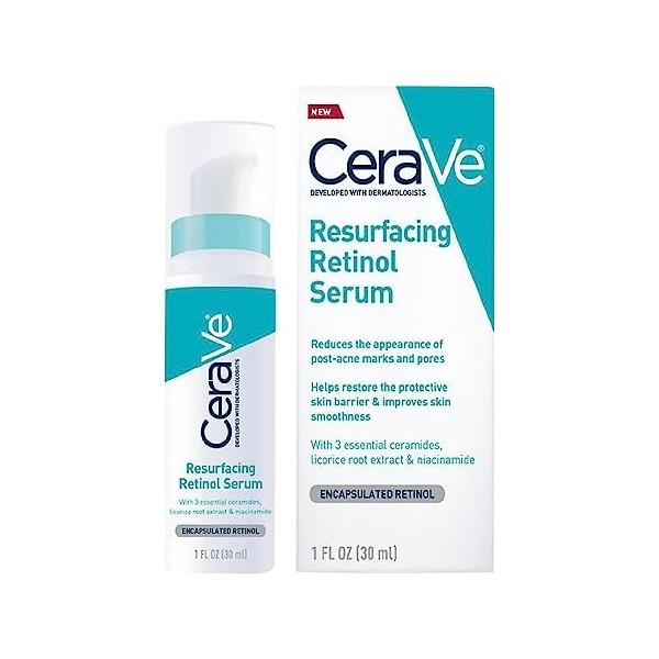 30 ML Cera-ve Serum Rétinol Anti Marques enrichi au Rétinol pour peaux à imperfections avec hyperpigmentation post inflammato