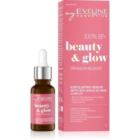 EVELINE Beauty&Glow Sang De Dragon! Sérum Exfoliant Apaise Linflammation Hydrate Réduit La Décoloration Complexe 100% Dingr