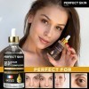 PERFECT SKIN PARIS®, Sérum anti-fatigue, Jolie teint naturel, Vitamines C dosé à 50%, Acide Hyaluronique, Teint terne, Cernes