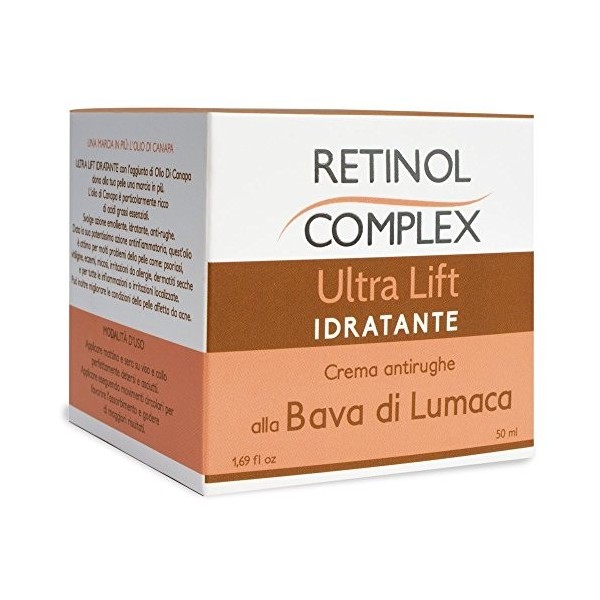 Crème Visage Hydratant Régénérant Anti-rides À la Bava De Lumaca Ultra Lift 50 ML