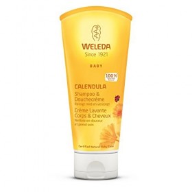 Crème lavante Corps et Cheveux au Calendula - Weleda 200 m - Vous envoyez avec: un échantillon gratuit et une très belle ca