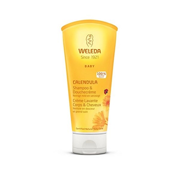 Crème lavante Corps et Cheveux au Calendula - Weleda 200 m - Vous envoyez avec: un échantillon gratuit et une très belle ca