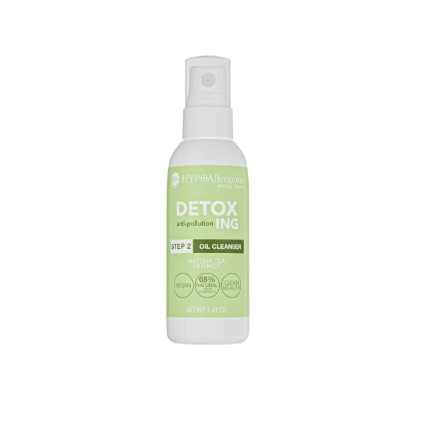 Bell Huile détoxifiante hypoallergénique pour le visage avec extrait de thé matcha anti-pollution et végétalien 40 g