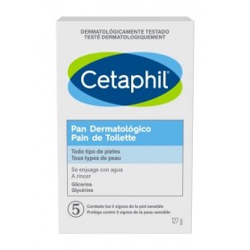 Cetaphil Pain de Toilette 127g pour Peau Normale, Peau Grasse/à problèmes, Peau Atopique et Réactive, Peau Sensible, Peau Sèc
