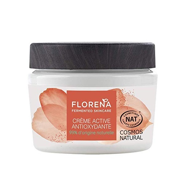 FLORENA Crème Active Antioxydante à la Fleur de Pourpier et au Lactobacillus fermentés 1 x 50 ml , soin visage tous types de