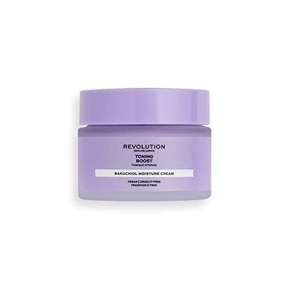 Revolution Skincare London, Toning Boost, Bakuchiol, Crème Hydratante, 50ml