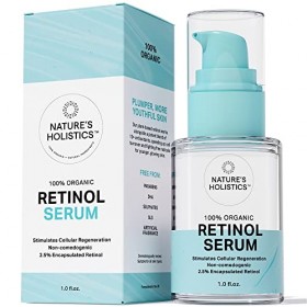 Sérum au Rétinol Anti-Age Très Puissant Pour le Visage - Sérum au Rétinol à 2,5% avec Acide Hyaluronique, Vitamines C et E, A