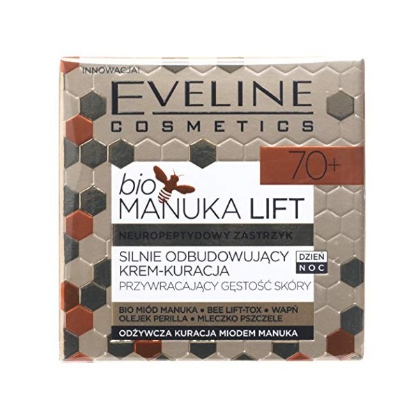 Eveline Cosmetics Bio Manuka Lift Crème Visage Rebuilding Jour/Nuit 70+ 50 ml