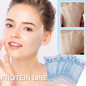 Fils de Collagène Absorbants,Lot de 15 x 12 Fils de Soie de Collagène, Fil de Soie Fil de Soie de Collagène Actif de Sérum Av