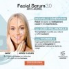 Sérum visage à lacide hyaluronique 3 poids moléculaires avec vitamines C et D, collagène et rétinol. Sérum anti-rides hydrat