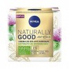 NIVEA Naturally Good Crema de Día Antiarrugas 1 x 50 ml , crema reafirmante con ingredientes naturales, crema antiedad para 