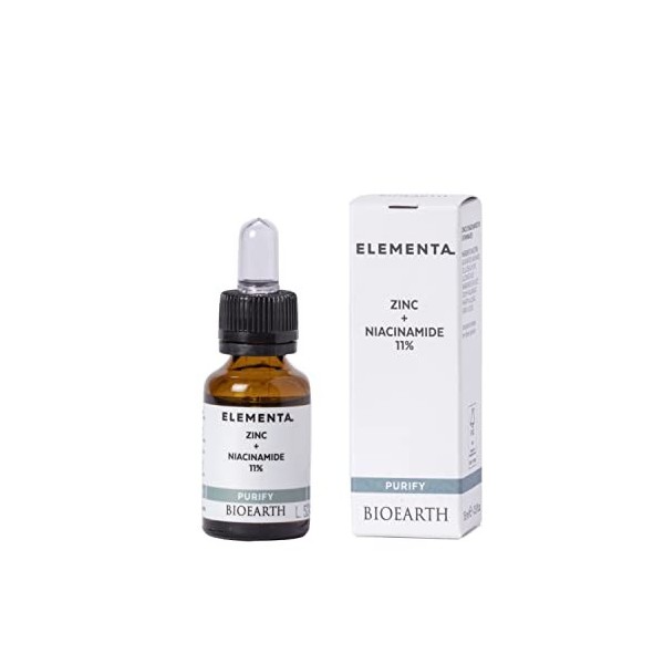 Bioearth Elementa Purify Solution Zinc + Niacinamide 11% 15 ml