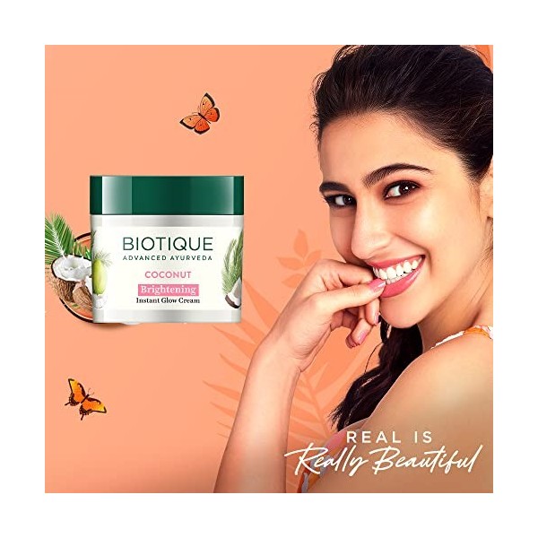 Biotique Coconut Whitening and Brightening Cream for All Skin Types